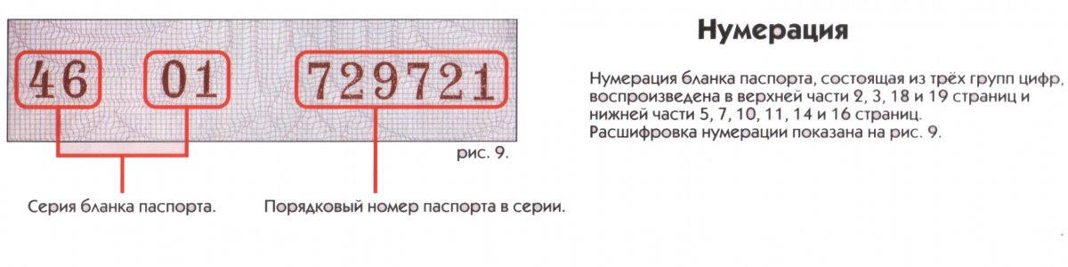 Что обозначают номера на паспорте РФ.